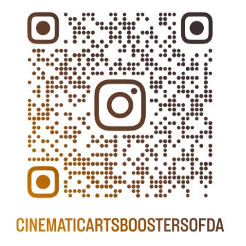 QR code to follow Cinematic Arts Boosters of DA on Instagram